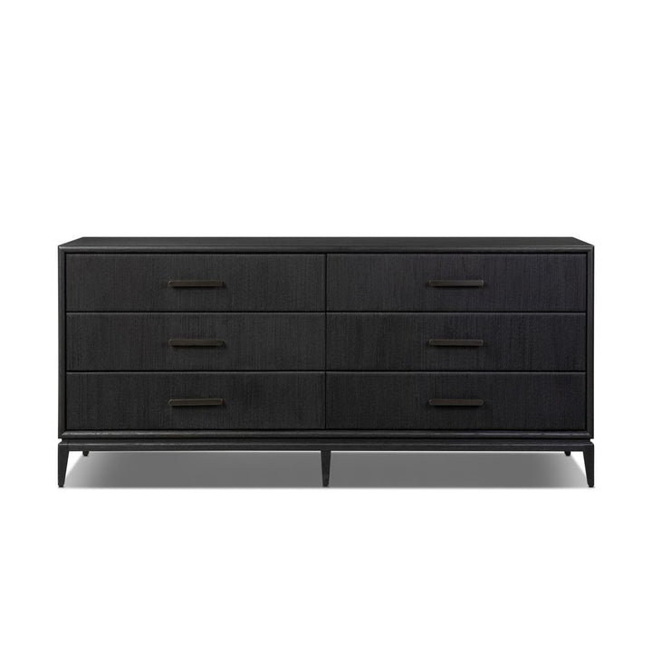 Dressers & Chests Rosenell 6 Drawer Dresser - Black Paper Cord
