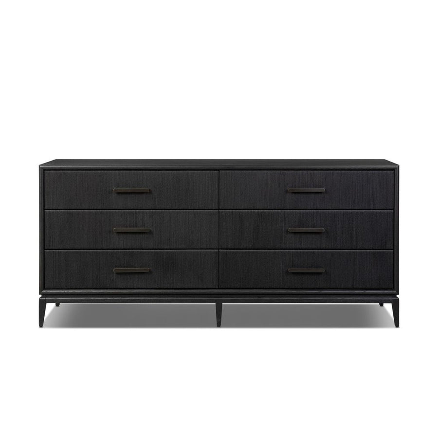 Dressers & Chests Rosenell 6 Drawer Dresser - Black Paper Cord