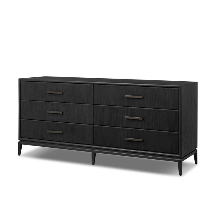 Dressers & Chests Rosenell 6 Drawer Dresser - Black Paper Cord