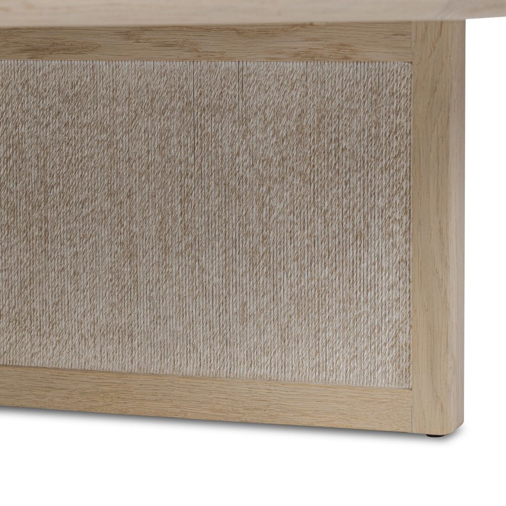 Rosenell Round Coffee Table - Natural Oak Veneer