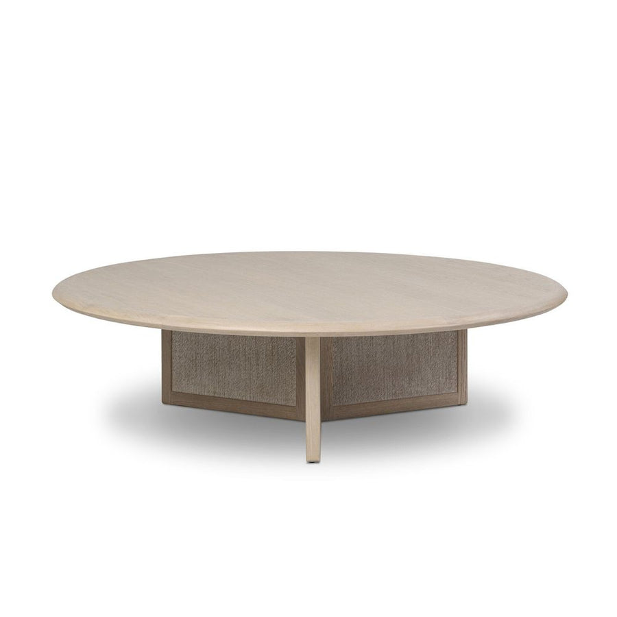 Coffee Tables Rosenell Round Coffee Table - Natural Oak Veneer