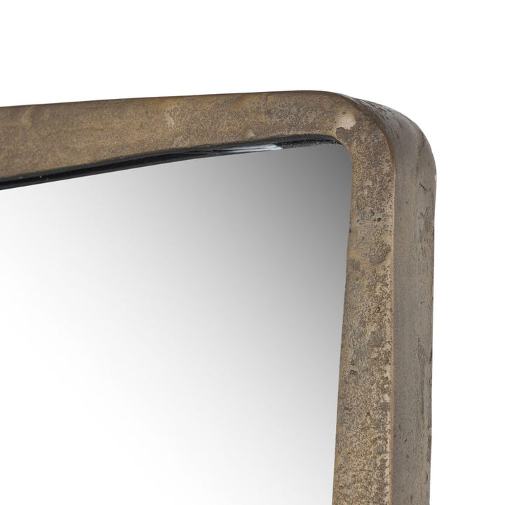 Mirrors Regis Floor Mirror - Antiqued Brass Aluminum