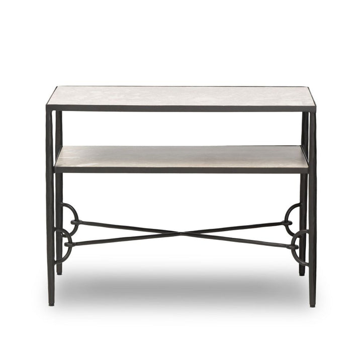Babylon Nightstand - Hammered Gunmetal