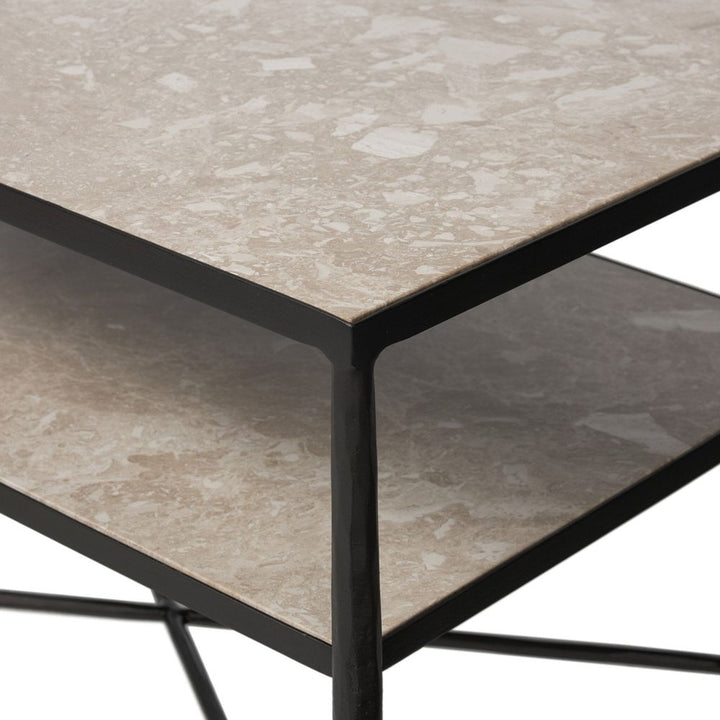 Babylon Nightstand - Hammered Gunmetal