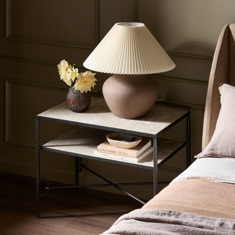 Nightstands Babylon Nightstand - Hammered Gunmetal