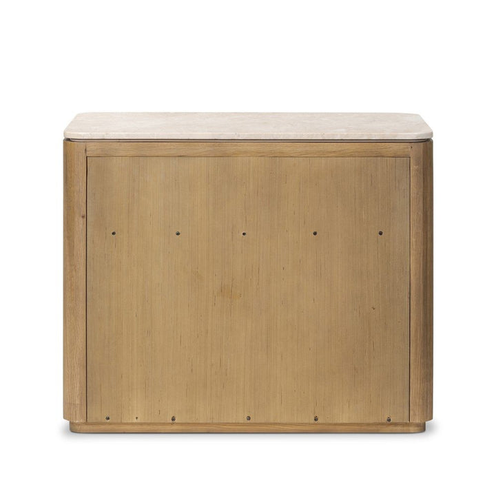 Raleigh Nightstand - Cappuccino Marble