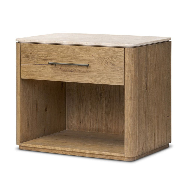 Nightstands Raleigh Nightstand - Cappuccino Marble