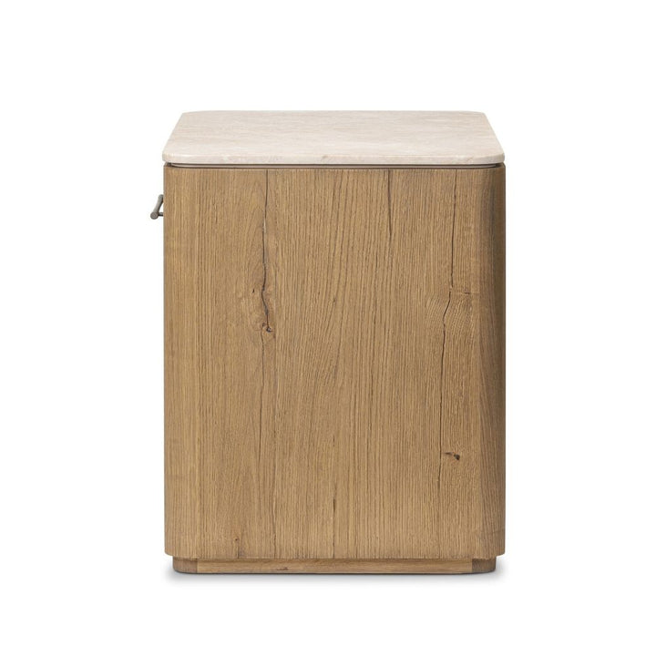 Nightstands Raleigh Nightstand - Cappuccino Marble