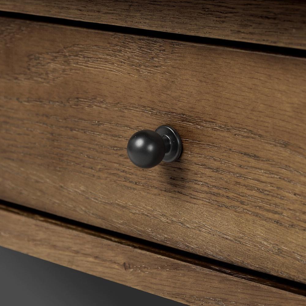 Gardendale Coffee Table: Tan Oak - Tan Oak Veneer - Black Iron