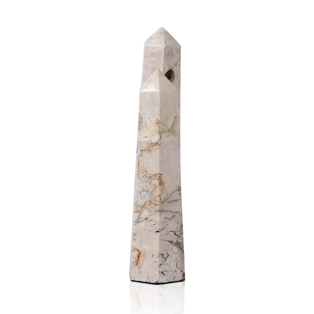 Travertine Obelisk Set