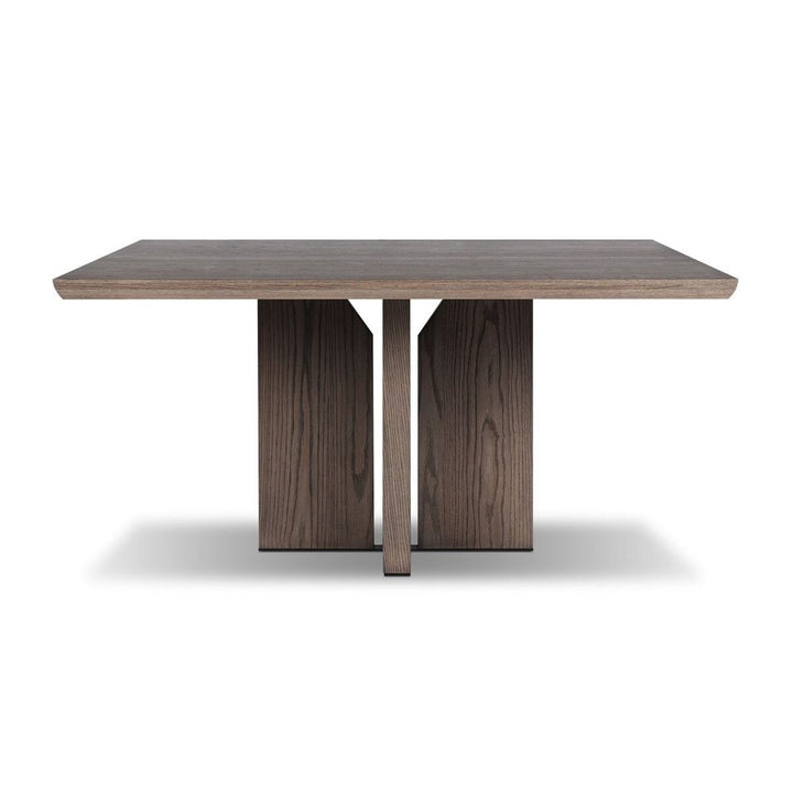 Dining Tables Ernest Square Dining Table: Shale Grey Oak Veneer - Shale Grey Oak - Copper Patina