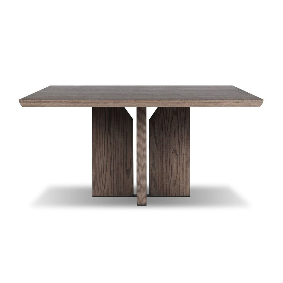 Dining Tables Ernest Square Dining Table: Shale Grey Oak Veneer - Shale Grey Oak - Copper Patina