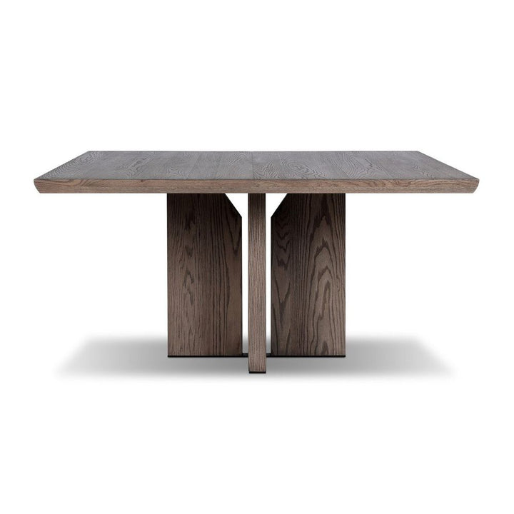 Dining Tables Ernest Square Dining Table: Shale Grey Oak Veneer - Shale Grey Oak - Copper Patina