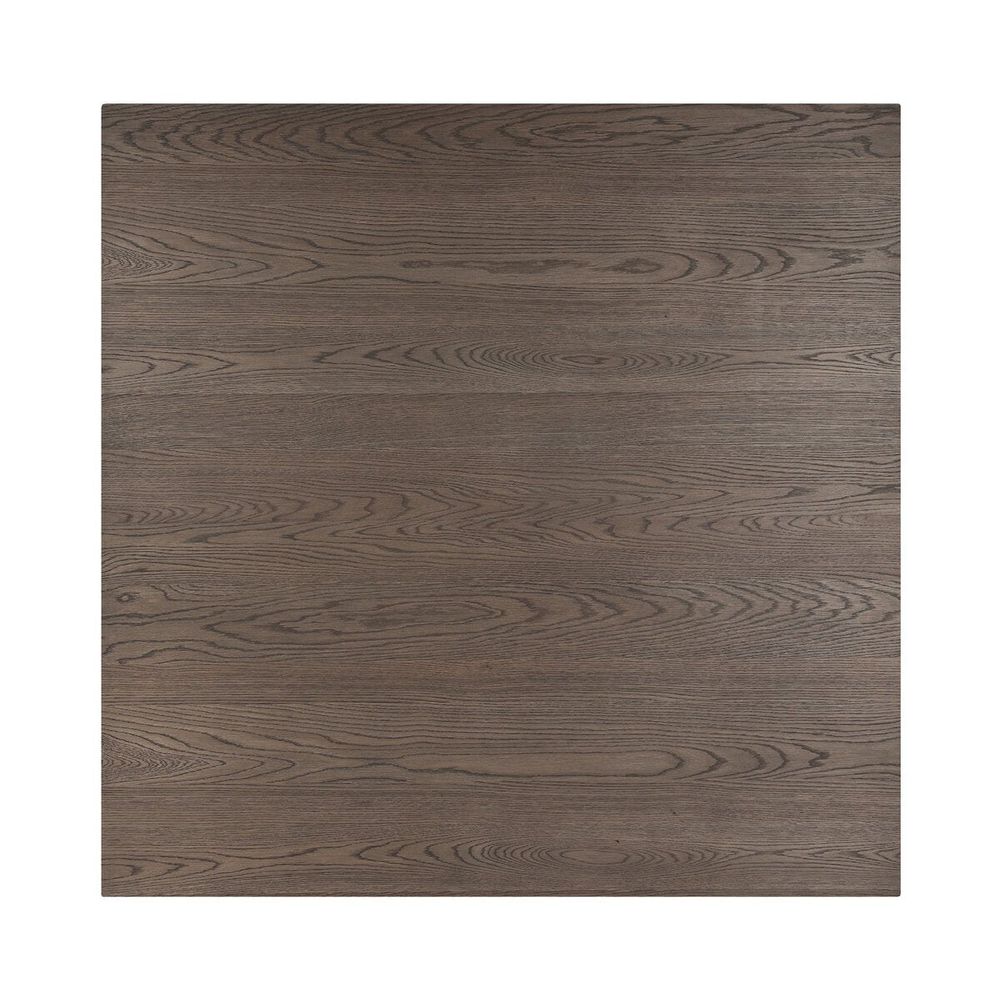 Ernest Square Dining Table: Shale Grey Oak Veneer - Shale Grey Oak - Copper Patina