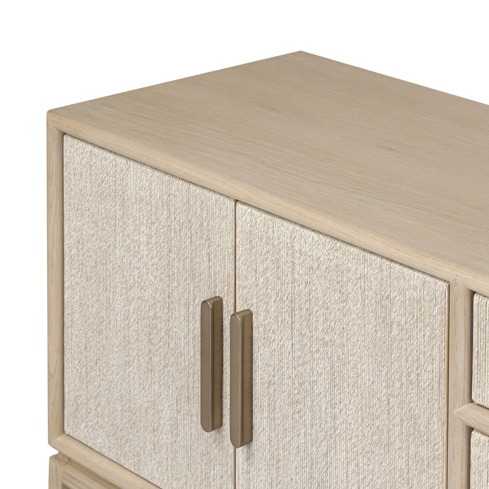 Rosenell Media Console - Natural Paper Cord