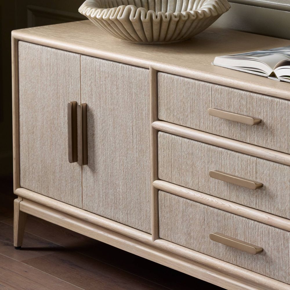 Rosenell Media Console - Natural Paper Cord