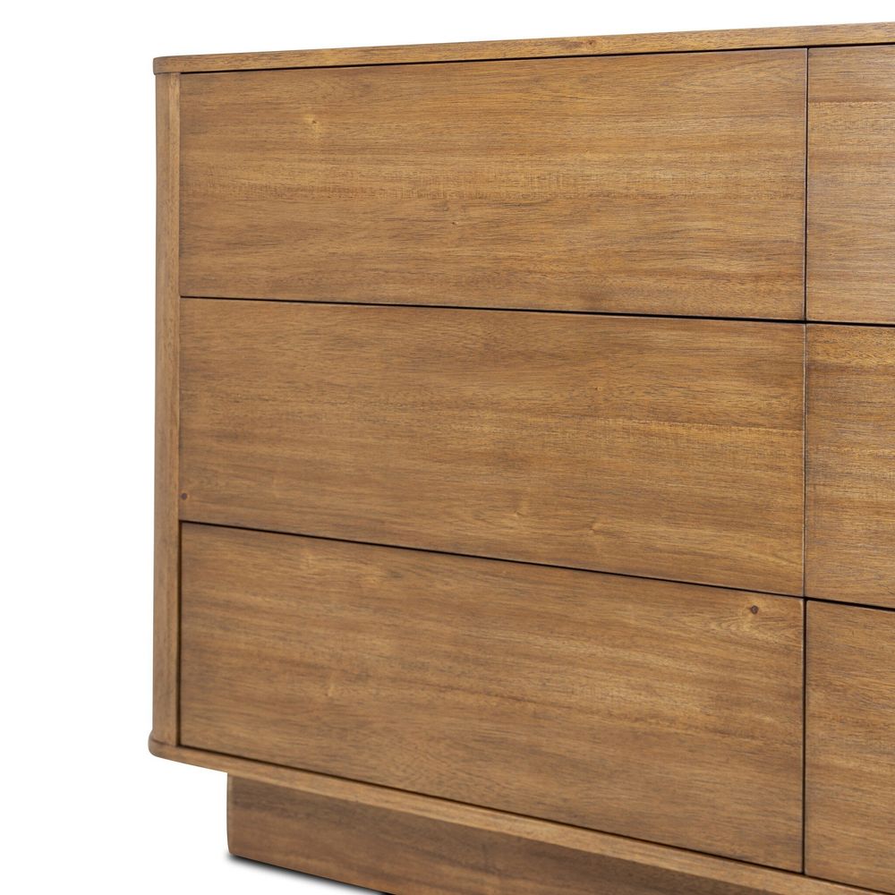 Paden 6 Drawer Dresser - Seasoned Brown Acacia