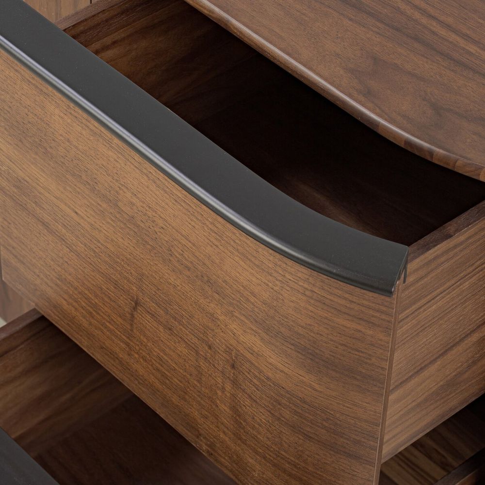 Theo Sideboard-Dark Brown Walnut Veneer