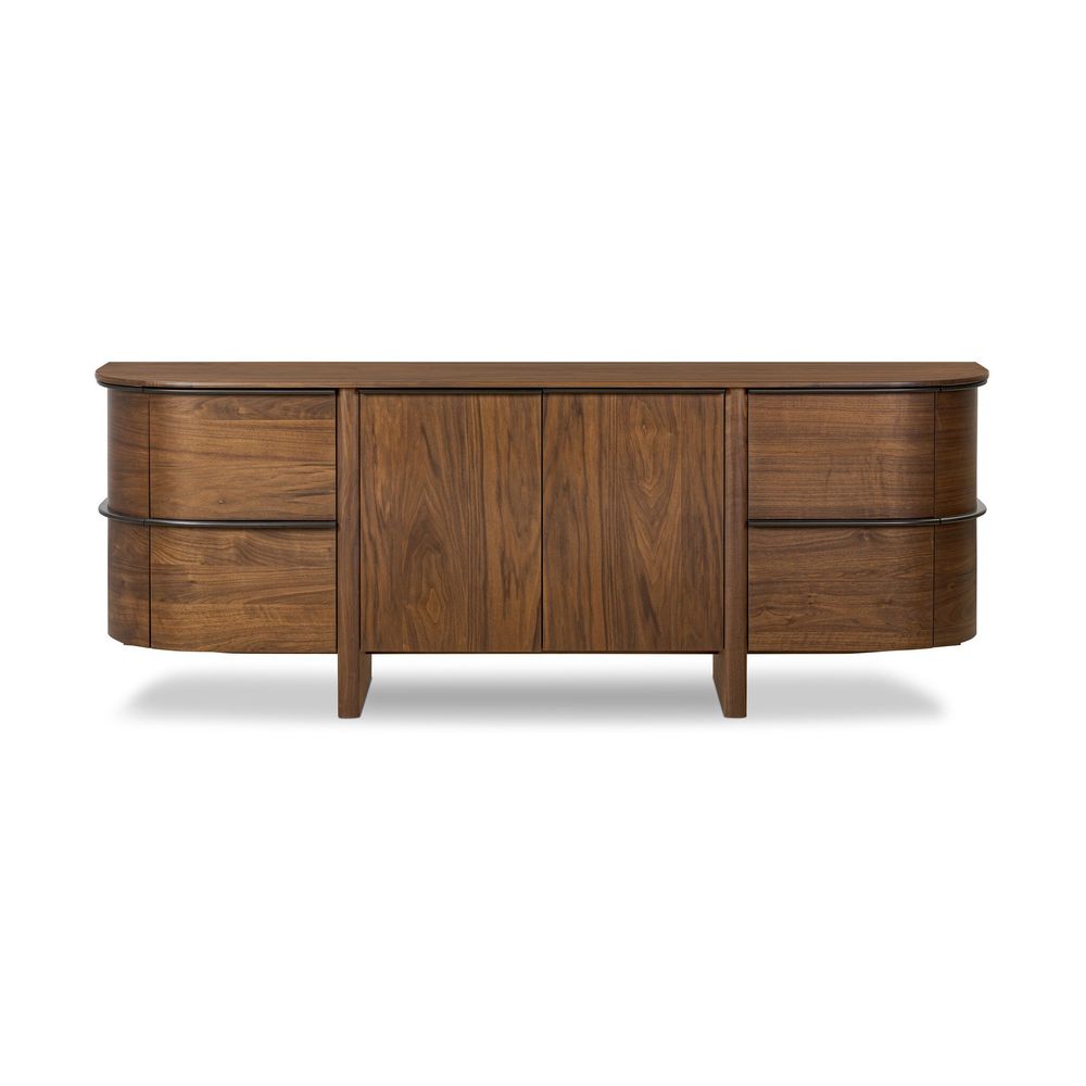 Theo Sideboard-Dark Brown Walnut Veneer