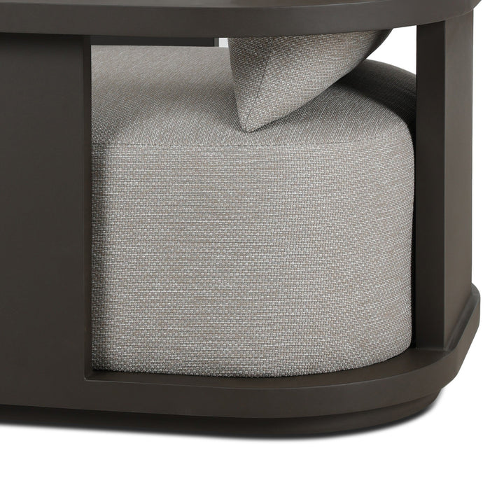 Tahana Outdoor Metal Swivel Chair