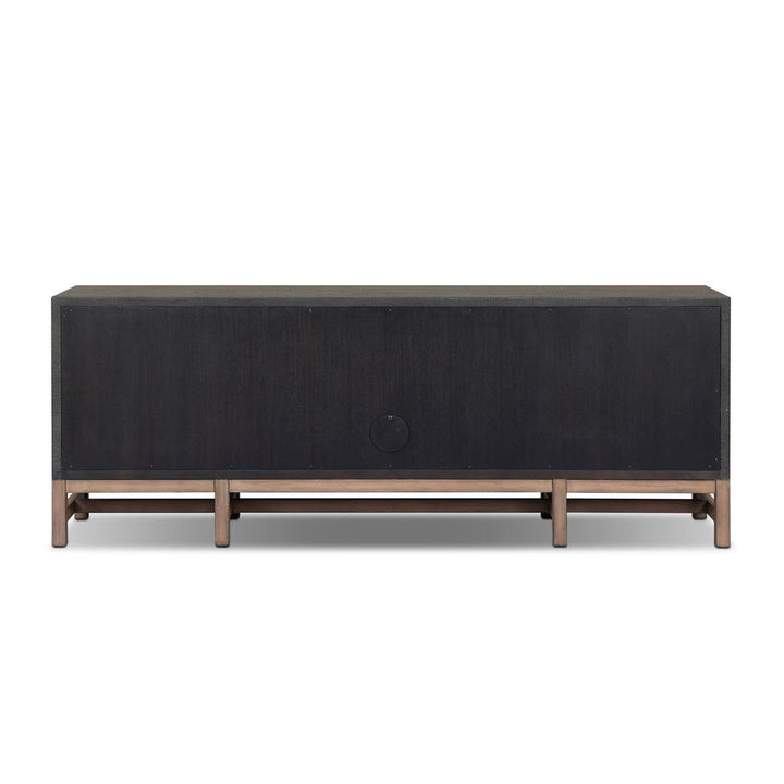 Fiona Media Console - Black Raffia