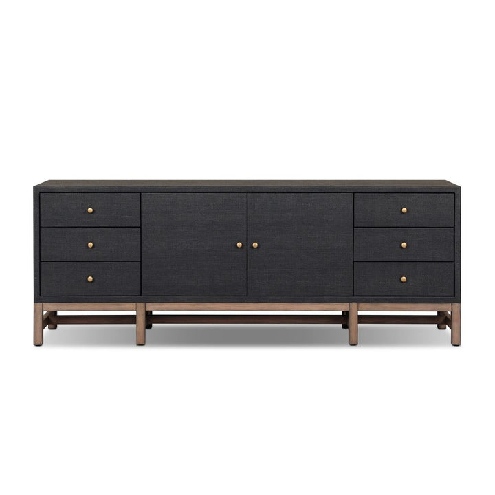 TV Stands & Media Consoles Fiona Media Console - Black Raffia