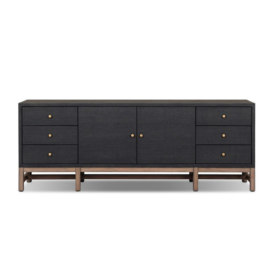 TV Stands & Media Consoles Fiona Media Console - Black Raffia