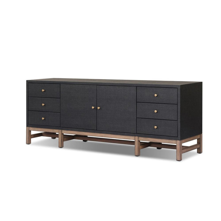 TV Stands & Media Consoles Fiona Media Console - Black Raffia