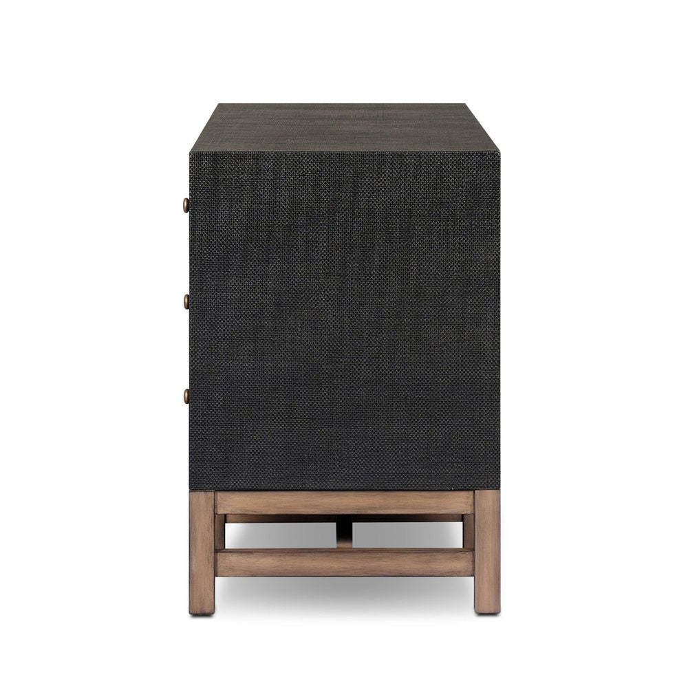 TV Stands & Media Consoles Fiona Media Console - Black Raffia