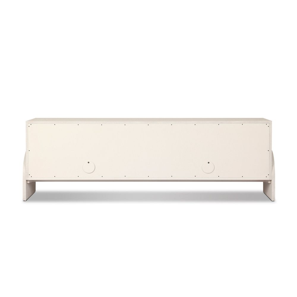 Cressida Media Console - Ivory Painted Linen