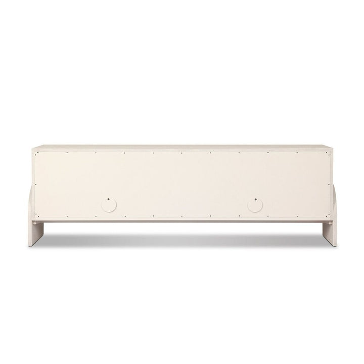 Cressida Media Console - Ivory Painted Linen