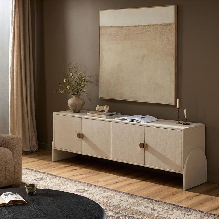 TV Stands & Media Consoles Cressida Media Console - Ivory Painted Linen