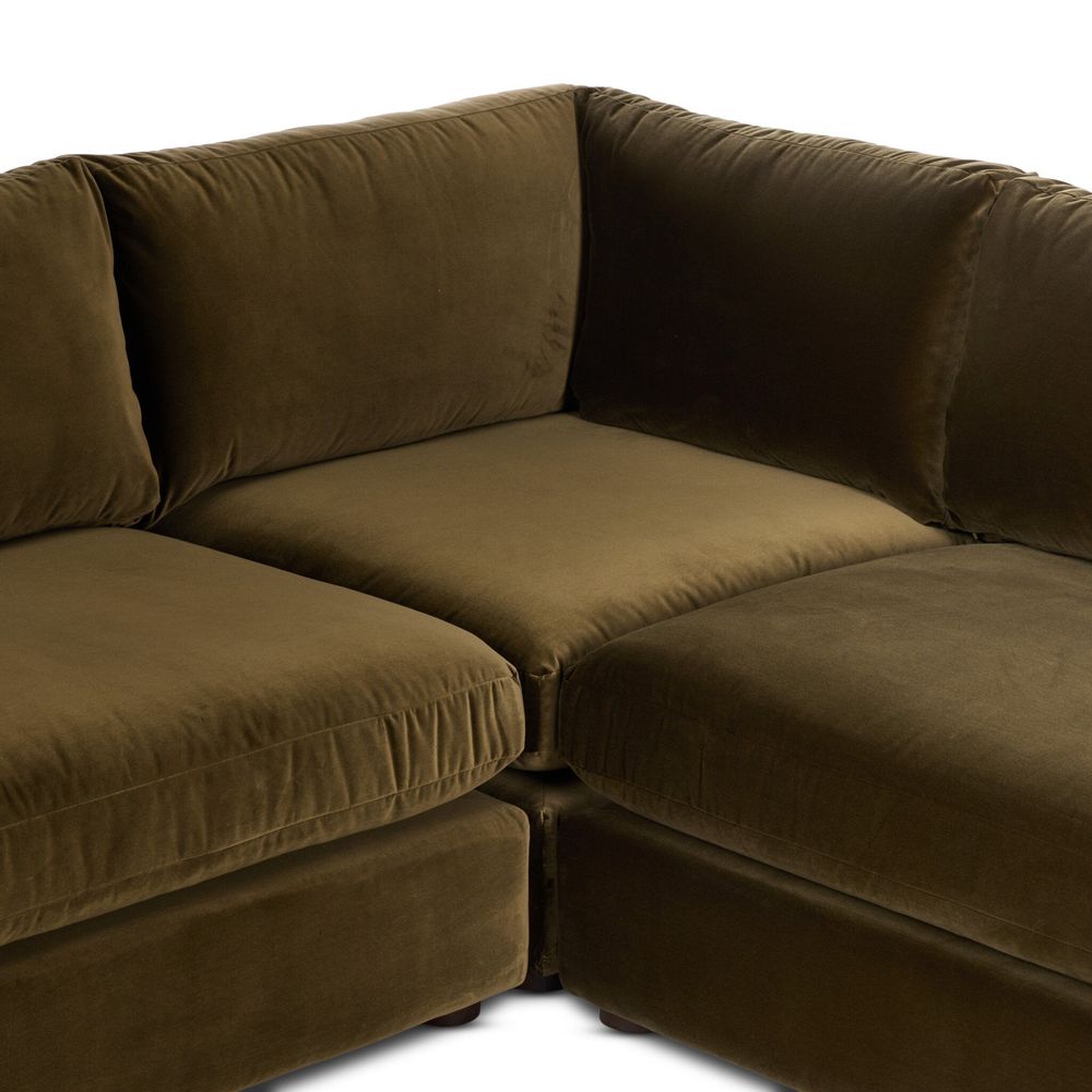 Yelena 3-Piece Sectional - Surrey Olive