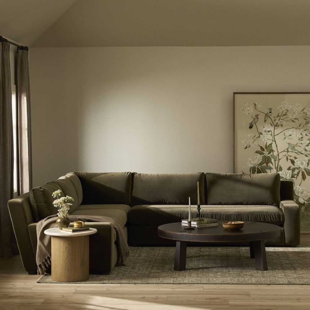 Sectionals Yelena 3-Piece Sectional - Surrey Olive