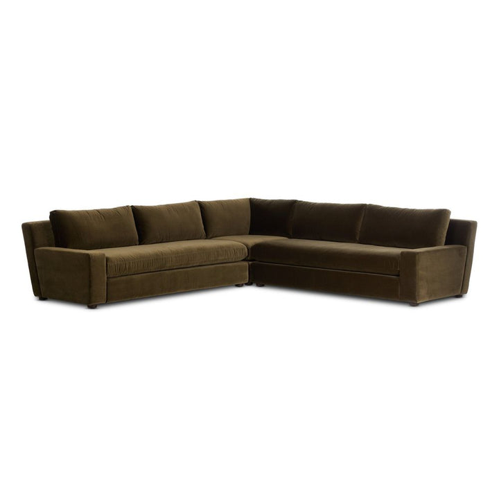 Sectionals Yelena 3-Piece Sectional - Surrey Olive