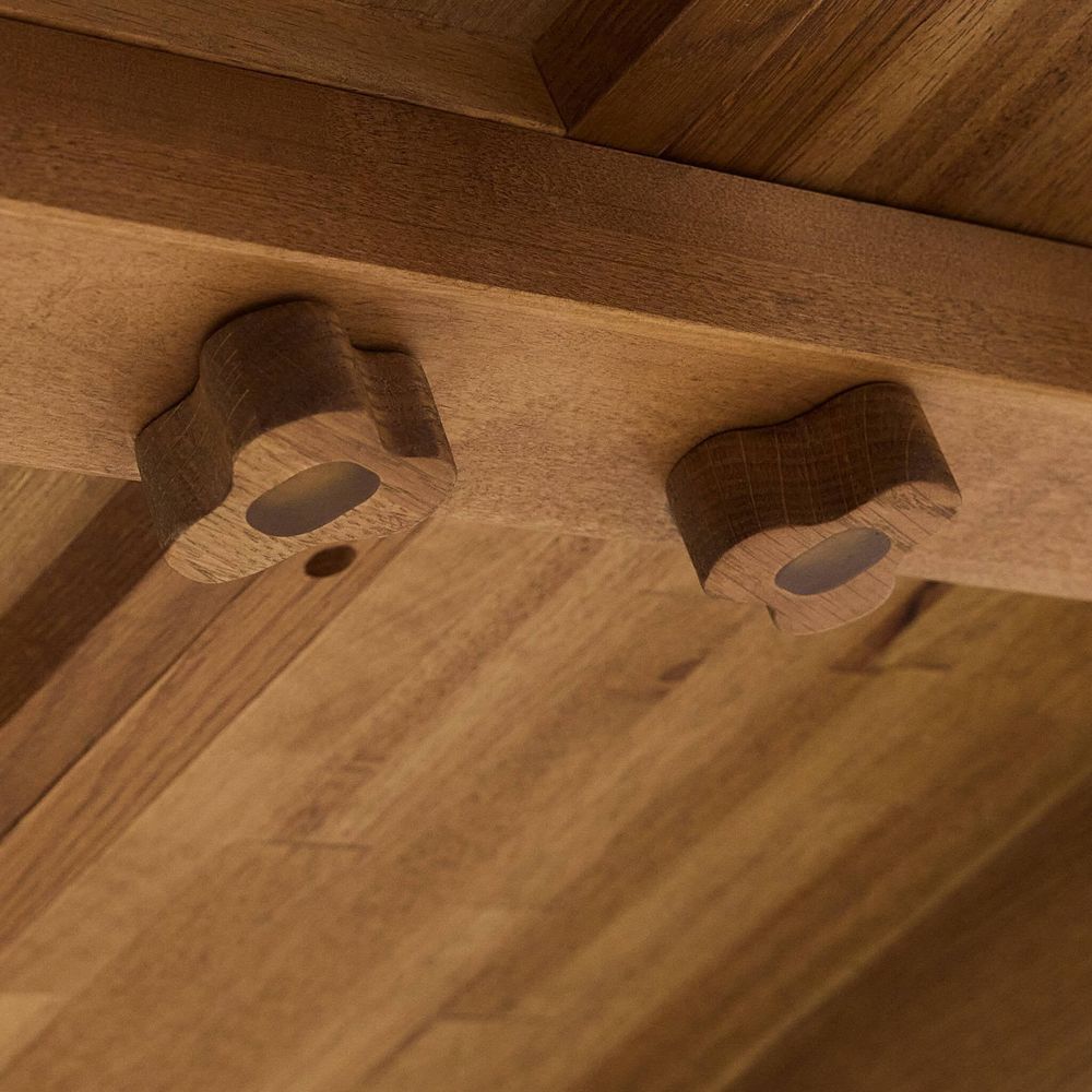 Blinn Oval Leaf Extension Dining Table - Worn Oak Veneer