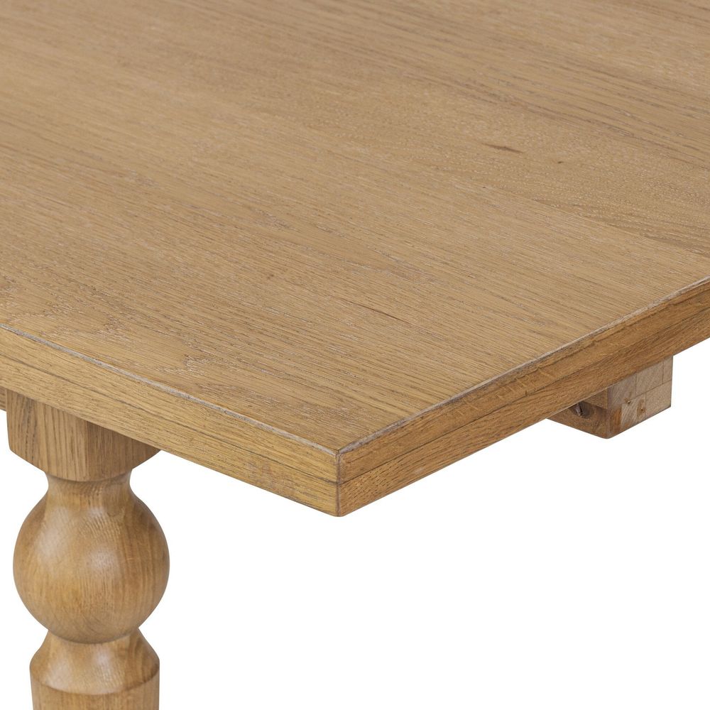 Blinn Oval Leaf Extension Dining Table - Worn Oak Veneer