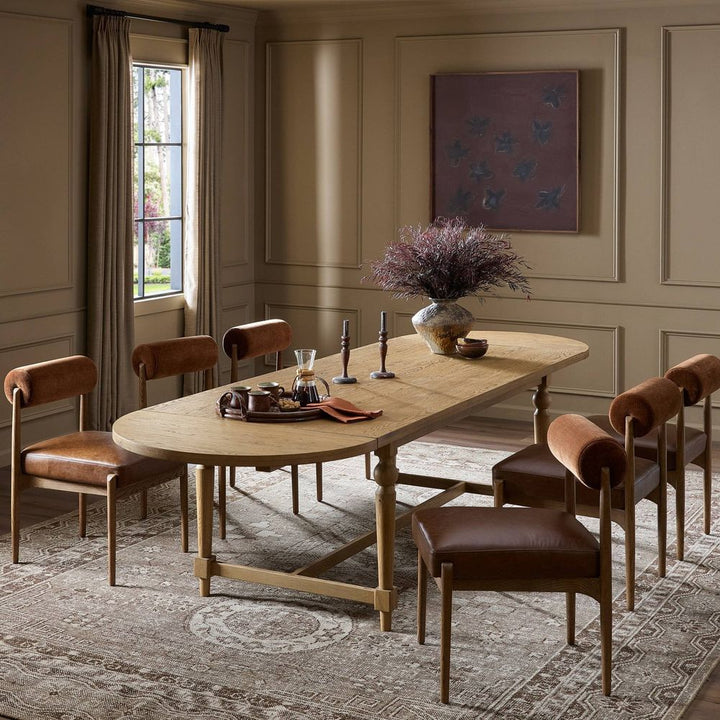 Dining Tables Blinn Oval Leaf Extension Dining Table - Worn Oak Veneer