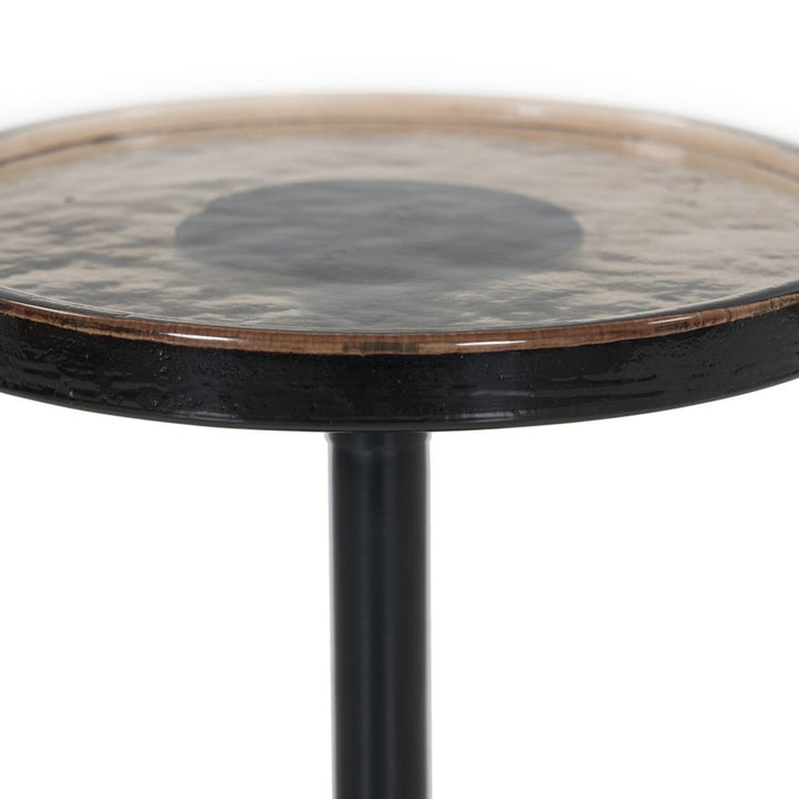 Side Tables Viola Accent Table - Smoked Brown Cast Glass