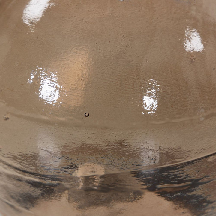 Side Tables Viola Accent Table - Smoked Brown Cast Glass