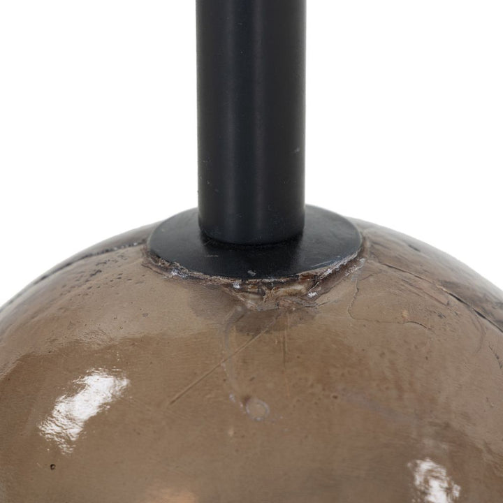 Viola Accent Table - Smoked Brown Cast Glass