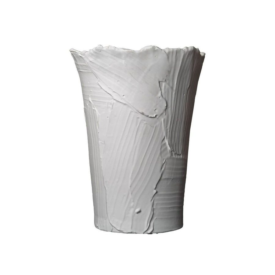 Vases Textured Vase, Medium, Matte White