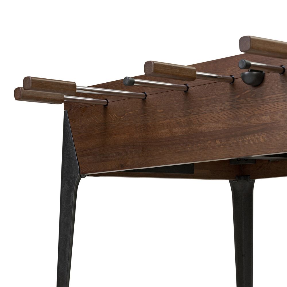 District Eight Foosball Table - Smoked Oak