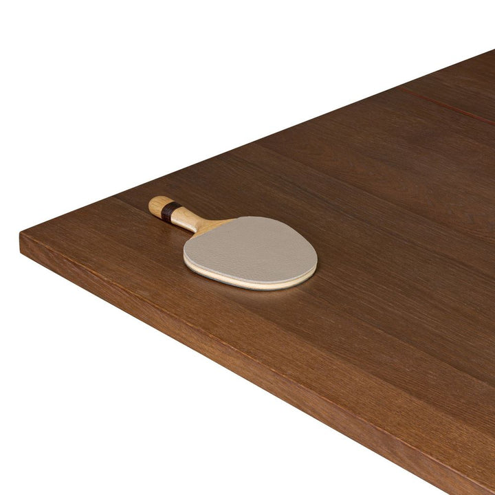 Game Tables District Eight Ping Pong Table - Ink Black Leather