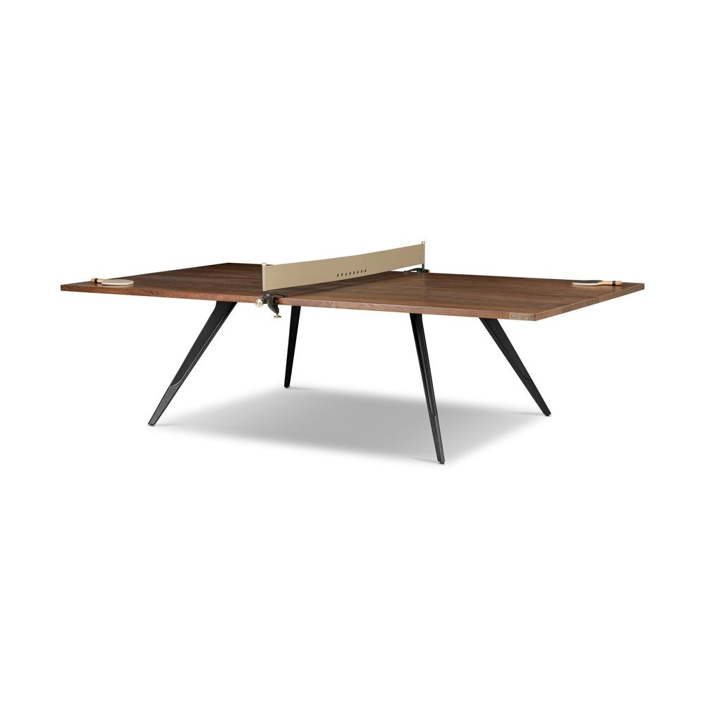 Game Tables District Eight Ping Pong Table - Ink Black Leather