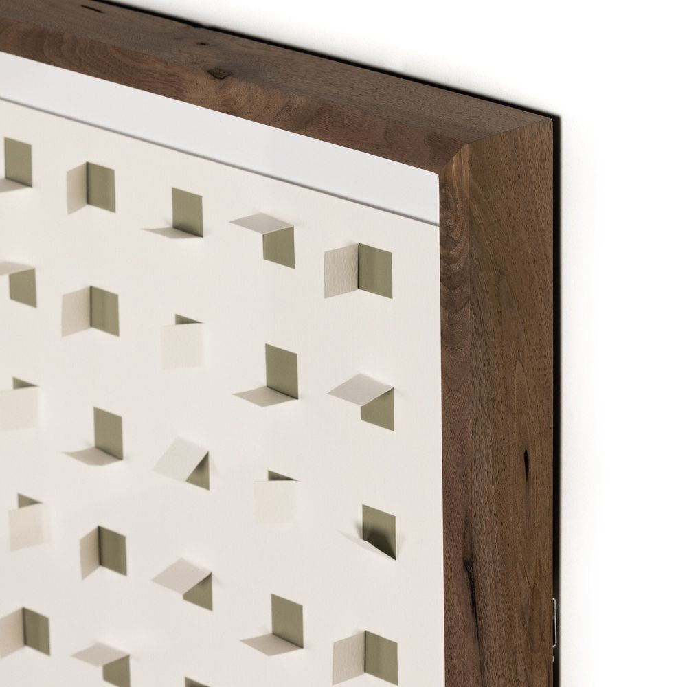 Wall Art Luminous Serenity Set by Multi-Artist - Rustic Walnut Frame