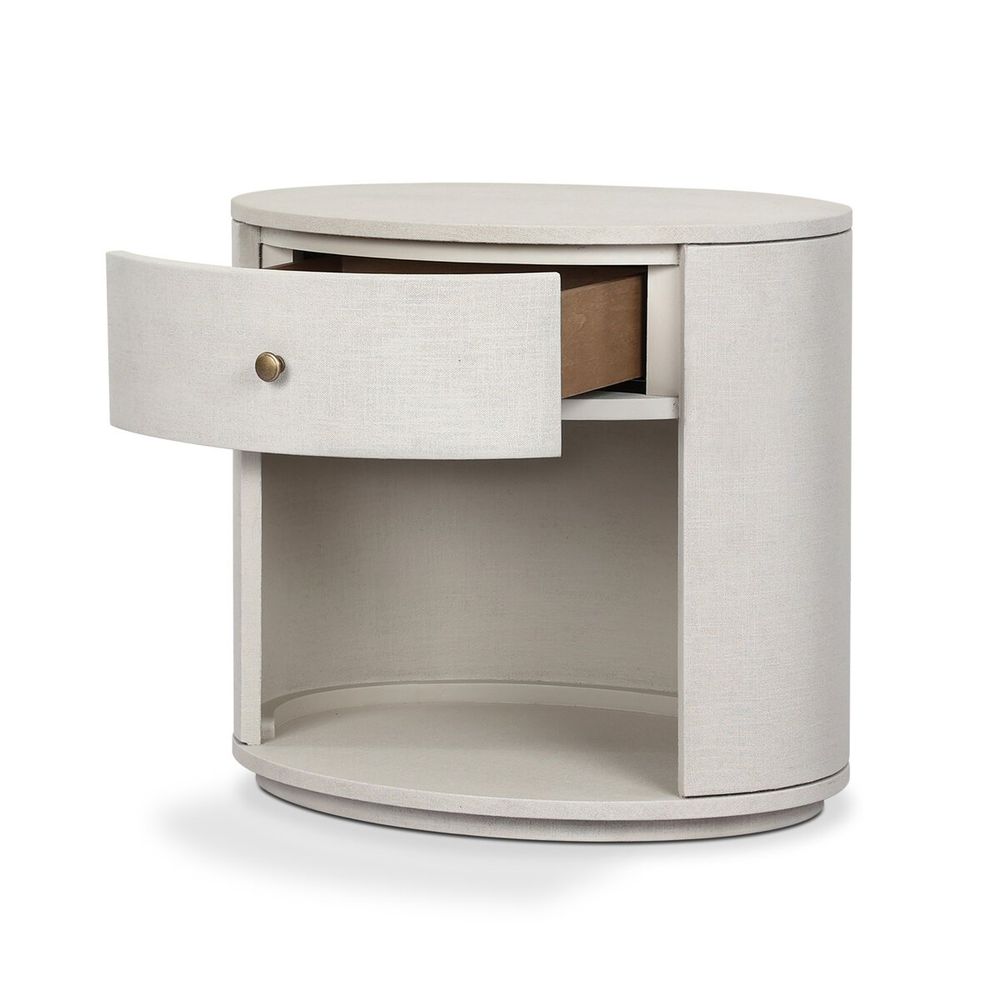 Amelia Oval One Drawer Nightstand
