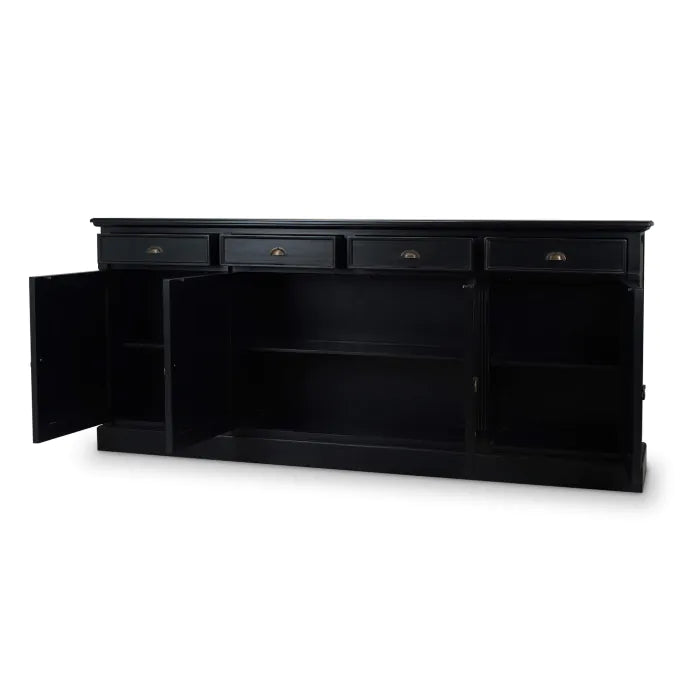 Hudson 4 Door Sideboard-Bramble-BRAM-25449BBA-Sideboards & Credenzas-2-France and Son