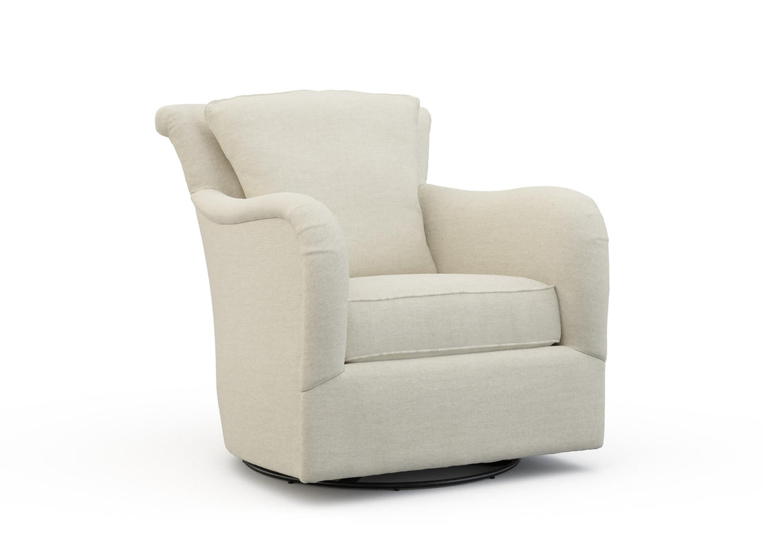 Dalton Swivel Chair-Precedent-Precedent-2557-C3-Lounge ChairsFabric-Swivel-3-France and Son
