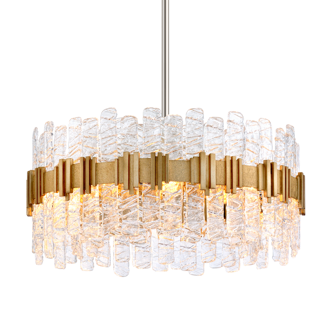 Ciro Chandelier - Warm Silver Leaf 8 Lights